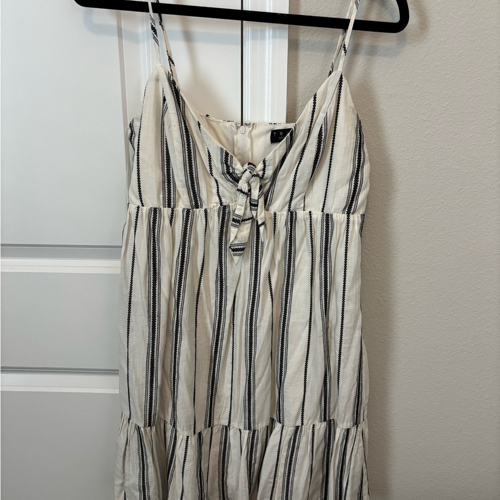 Francesca’s—Striped White and Black Dress
